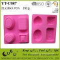 multi shapes silicone soap mould